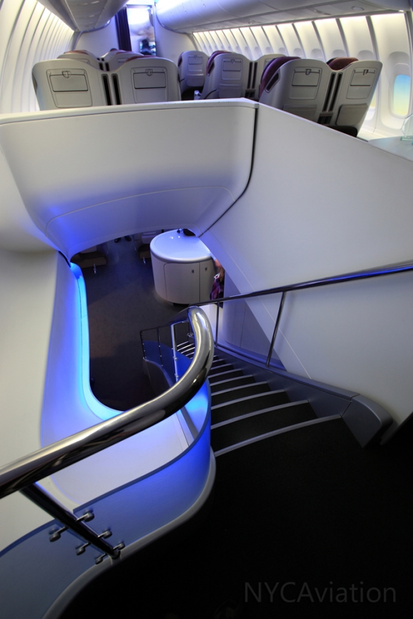 747-8I split-level staircase