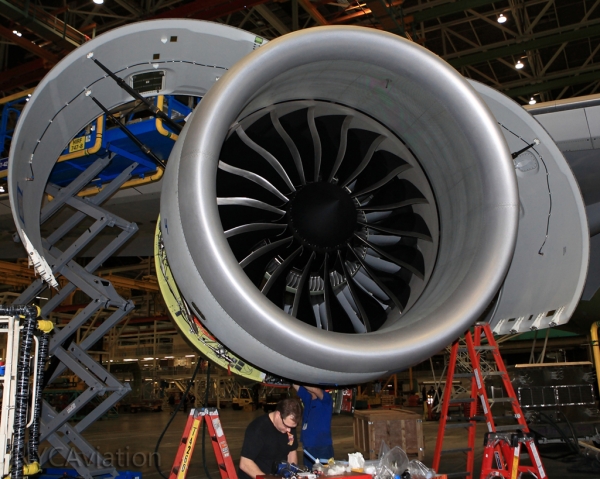 GEnx-2B67 engine on a 747-8I