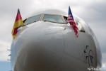 German and US flags.