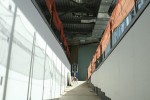 Inside a new gate/jetway walkway.