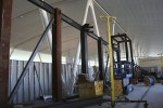 A new structure under construction in the Delta portion of the terminal.