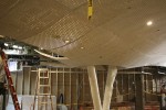 In addition to getting bigger, T4 will see some new architectural features, such as this undulating ceiling.