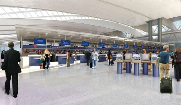 Delta Terminal 4 check-in lobby