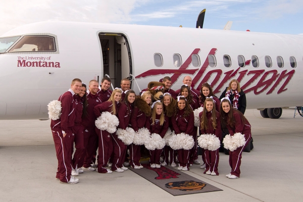 University of Montana cheerleaders