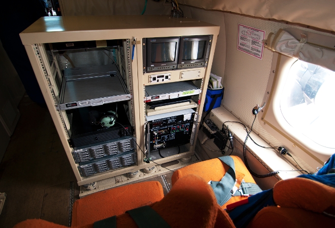 Monitoring station onboard Kermit. (Photo by Mark Lawrence)