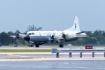 Kermit rolls out at Fort Lauderdale after a flight through Tropical Storm Leslie and Hurricane Michael. (Photo by Mark Lawrence)