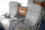 Lufthansa Boeing 747-8I upper deck business class cabin. (Photo by Chris Sloan/Airchive.com)
