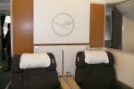 First Class on Lufthansa Boeing 747-8I. (Photo by Chris Sloan/Airchive.com)