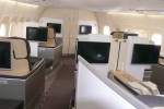 First Class on Lufthansa Boeing 747-8I. (Photo by Chris Sloan/Airchive.com)