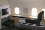 First Class on Lufthansa Boeing 747-8I. (Photo by Chris Sloan/Airchive.com)