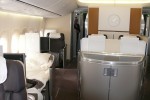First Class on Lufthansa Boeing 747-8I. (Photo by Chris Sloan/Airchive.com)