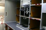 Galley on Lufthansa Boeing 747-8I. (Photo by Chris Sloan/Airchive.com)