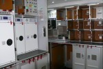 Galley on Lufthansa Boeing 747-8I. (Photo by Chris Sloan/Airchive.com)