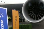GEnX-2B engines on Boeing 747-8I. (Photo by Chris Sloan/Airchive.com)