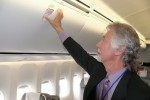 Overhead bins in Business Class on the main deck. (Photo by Chris Sloan/Airchive.com)