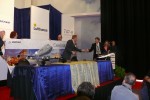 The ceremonial delivery paperwork signing. (Photo by Chris Sloan/Airchive.com)