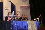 The ceremonial delivery paperwork signing. (Photo by Chris Sloan/Airchive.com)