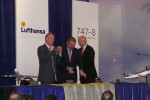 The ceremonial delivery paperwork signing. (Photo by Chris Sloan/Airchive.com)