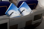 A380 safety cards. (Photo by Eric Dunetz/NYCAviation)