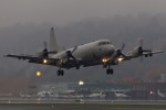 Takeoff on a rainy day