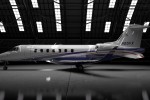 Learjet 85 in the hangar.