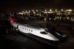 Learjet 85 mockup visits USS Intrepid.
