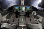 Detailed cockpit aboard the Learjet 85 mockup.