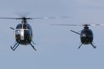 Lancaster Helicopters Hughes OH-6A Cayuse (369A) N62575 (cn 0497) and Hughes 500C (369A) N50MP (cn 1180860)
