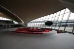 This heart-shaped lounge now looks out at JetBlue's new Terminal 5.