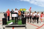 Philadelphia Mayor Michael A. Nutter addressing crowd. (Photo by Manny Gonzalez/NYCAviation)