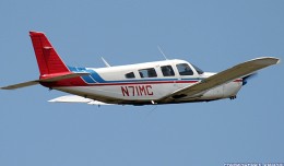 This is the Piper PA-32 Cherokee Six (N71MC) that collided with a helicopter over the Hudson. (Photo by Paul Kanagie)