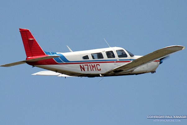 This is the Piper PA-32 Cherokee Six (N71MC) that collided with a helicopter over the Hudson. (Photo by Paul Kanagie)