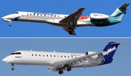 Skywest ERJ-145LR and SkyWest CRJ-200ER
