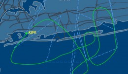 Flight path Delta Flight 30 engine fire