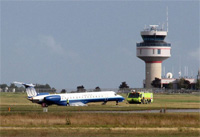 United Express Trans States Airlines Embraer ERJ-145 (N840HK) in the grass in Ottawa