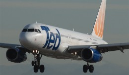 The winter sun shines nicely on this Ted Airbus A320 N479UA in Las Vegas