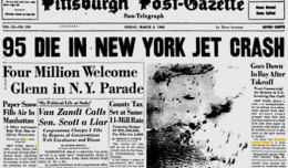 March 2, 1962 cover of the Pittsburgh Post-Gazette.