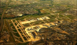 Aerial view of Toronto Pearson International Airport