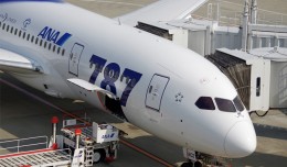 An ANA Boeing 787-8 Dreamliner at the gate at Tokyo-Haneda Airport. (Photo by Inaba Tomoaki, CC BY-SA)