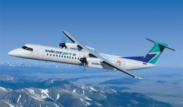 Rendering of a WestJet Bombardier Dash 8 Q400. (Image by Bombardier)