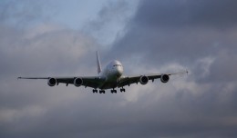 An Emirates Airbus A380 on final approach. (Photo by MCPCShowcaseHD)