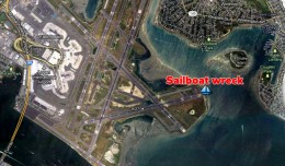 Map of the shipwreck, arrrrr matey. (Map by Matt Molnar/Google)