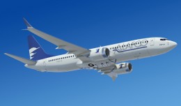 Boeing 737 MAX 8 wearing ALAFCO livery. (Image by Boeing)