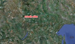 Crash site of a UTAir Eurocopter AS350 in eastern Russia.