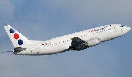 A Jat Airways Boeing 737-300 (YU-ANV) seen in Zurich. (Photo by Gordon Gebert)