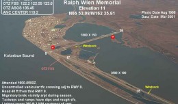 Closer to Siberia than to Anchorage, Alaska's tiny Ralph Wien Memorial Airport received a $15 million grant for runway improvements. (Image by FAA)