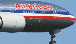 Up close with the shiny aluminum of an American Airlines 777. (Photo by Matt Molnar)