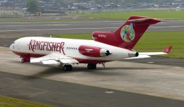 Kingfisher Airlines Boeing 727 (N727VJ) at Mumbai. (Photo by Sean d'Silva via wikimedia)