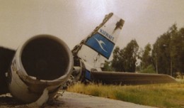 Kuwait Airways Airbus A300 destroyed during Iraqi invasion.